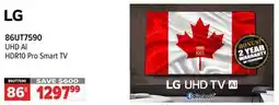 2001 Audio Video 86UT7590 86 UHD AI HDR10 Pro Smart TV offer