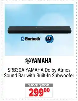 2001 Audio Video SRB30A YAMAHA Dolby Atmos Sound Bar with Built-In Subwoofer offer