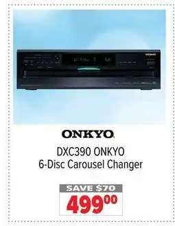 2001 Audio Video DXC390 ONKYO 6-Disc Carousel Changer offer