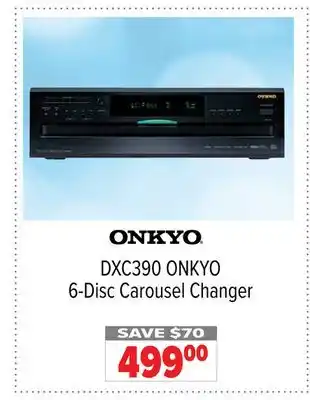 2001 Audio Video DXC390 ONKYO 6-Disc Carousel Changer offer