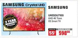 2001 Audio Video UN55DU7100 55 UHD 4K Tizen OS Smart TV offer