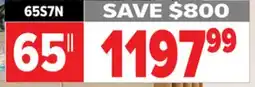 2001 Audio Video 65S7N Hisense 65 S7N Canvas TV offer