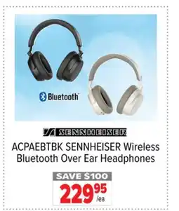 2001 Audio Video ACPAEBTBK SENNHEISER Wireless Bluetooth Over Ear Headphones offer