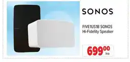 2001 Audio Video FIVE1US1B SONOS Hi-Fidelity Speaker offer