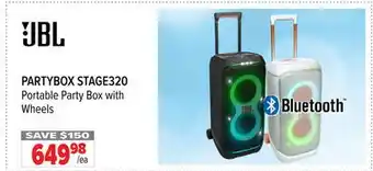 2001 Audio Video PARTYBOX STAGE320 Portable Party Box with Wheels offer