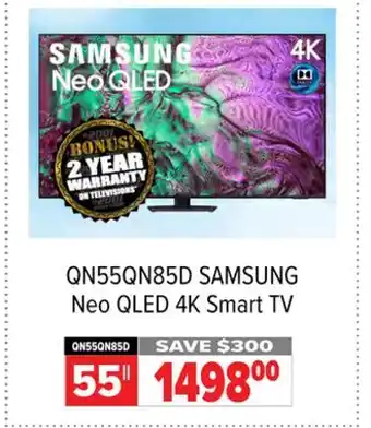 2001 Audio Video QN55QN85D SAMSUNG Neo QLED 4K Smart TV offer