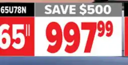 2001 Audio Video 65U78N Hisense 75 U78N ULED MiniLED offer