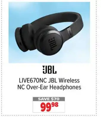 2001 Audio Video LIVE670NC JBL Wireless NC Over-Ear Headphones offer