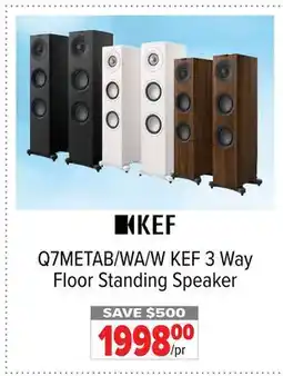 2001 Audio Video Q7METAB/WA/W KEF 3 Way Floor Standing Speaker offer