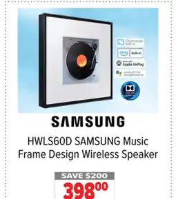 2001 Audio Video HWLS60D SAMSUNG Music Frame Design Wireless Speaker offer