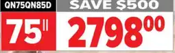 2001 Audio Video QN75QN85D SAMSUNG 75 QLED 4K NEO HDR 24X PANEL offer