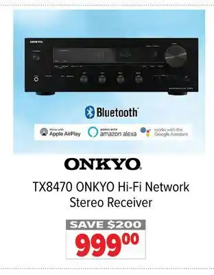2001 Audio Video TX8470 ONKYO Hi-Fi Network Stereo Receiver offer