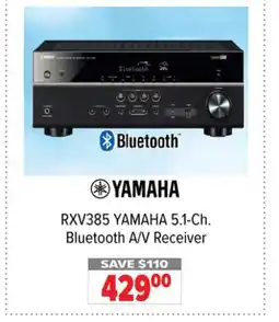 2001 Audio Video RXV385 YAMAHA 5.1-Ch. Bluetooth A/V Receiver offer