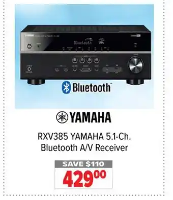 2001 Audio Video RXV385 YAMAHA 5.1-Ch. Bluetooth A/V Receiver offer