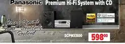 2001 Audio Video SCPMX800 Panasonic Premium Hi-Fi System With CD offer