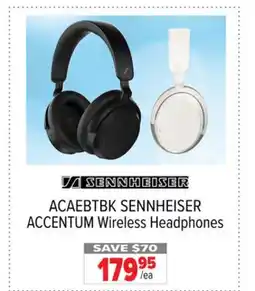 2001 Audio Video ACAEBTBK SENNHEISER ACCENTUM Wireless Headphones offer