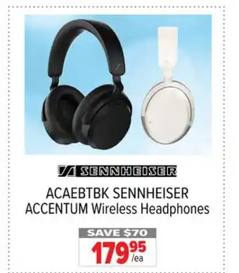 2001 Audio Video ACAEBTBK SENNHEISER ACCENTUM Wireless Headphones offer