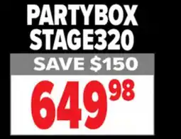 2001 Audio Video STAGE320 PARTYBOX offer