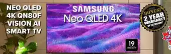 2001 Audio Video QN55QN80F 55 NEO QLED 4K TIZEN OS SMART offer