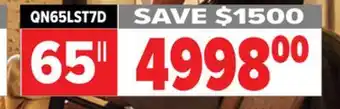 2001 Audio Video QN65LST7D 65 TERRACE OUTDOOR QLED TV offer