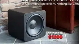 2001 Audio Video SB1000ASH Subwoofer offer