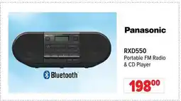 2001 Audio Video RXD550 Portable FM Radio & CD Player offer