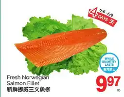T&T Supermarket FRESH NORWEGIAN SALMON FILLET offer