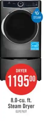 The Brick Electrolux 5.2 Cu. Ft. Front-Load Washer and 8 Cu. Ft. Electric Dryer - Titanium offer