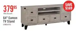 The Brick Eamon 64 Modern TV Stand with Storage and Cable Management for TVs up to 70- Grey offer