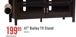 The Brick Bailey 47 TV Stand with Storage and Cable Management for TVs up to 55- Coffee Brown offer