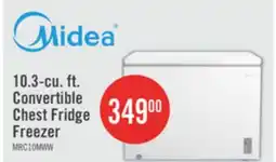 The Brick Midea 10.3 Cu. Ft. Convertible Chest Refrigerator-Freezer - MRC10M4CWW offer