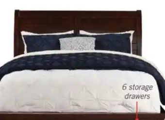 The Brick Sonoma Platform Storage Bed with Headboard & Frame, Mango Brown - Queen Size offer