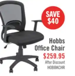 The Brick Hobbs 24 Office Chair - Black offer