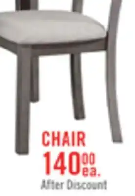 The Brick Krew Dining Chair with Polyester Fabric, Ladder-Back - Grey offer