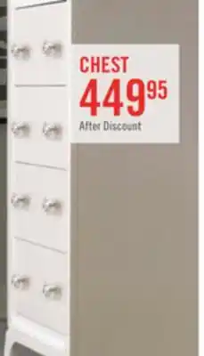 The Brick Halo Bedroom Chest of Drawers with LED Light, 4-Drawer, 32W x 48H, Glam - White offer