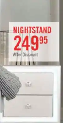 The Brick Halo Bedside 2-Drawer Nightstand with LED Light, 21W x 24H, Glam - White offer