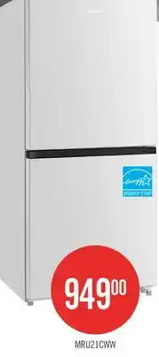 The Brick Midea 20 Cu. Ft. 3-in-1 Convertible Refrigerator-Freezer - White - MRU21C7BWW offer
