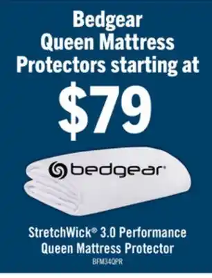 The Brick BEDGEAR StretchWick 3.0 Performance Queen Mattress Protector offer