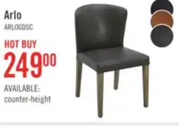The Brick Arlo Dining Chair with Vegan Leather Fabric - Charcoal offer