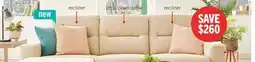 The Brick Meadow 2-Piece Left-Facing Chenille Fabric Power Reclining Sectional with Storage Chaise - Taupe offer