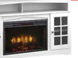 The Brick Huntley 59 Electric Fireplace TV Stand with Storage and Cable Management for TVs up to 65- White offer