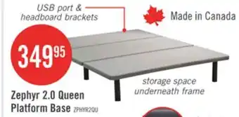 The Brick Zephyr 2.0 Queen Platform Base offer