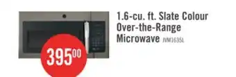 The Brick GE 1.6 Cu. Ft. Over-the-Range Microwave with Programmable Defrost and 300 CFM - Slate - JVM1635SLJC offer