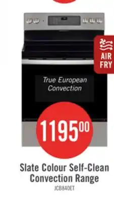 The Brick GE 5 Cu. Ft. Electric Range with True European Convection and Air Fry - Slate - JCB840ETES offer