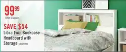 The Brick Libra Twin Bookcase Headboard with Storage - Pure White offer