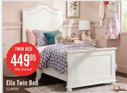 The Brick Ella Panel Bed with Headboard & Frame for Kids, Chevron Pattern, White - Twin Size offer