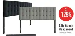 The Brick Ellis Upholstered Headboard in Grey Fabric, Button Tufted - Queen Size offer