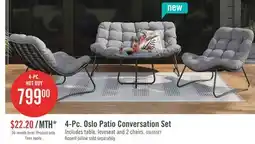 The Brick Oslo 4-Piece Patio Set offer