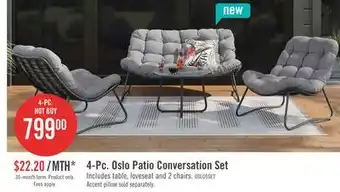 The Brick Oslo 4-Piece Patio Set offer