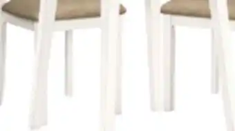 The Brick Bryn 3pc Dining Package with 42 Drop-Leaf Table & 2 Chairs, Fabric -Two-Tone White & Brown offer